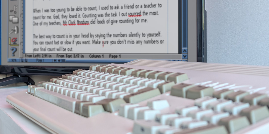 Writing with Wordworth on a Commodore Amiga